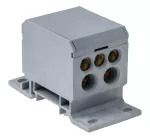 Blok rozdzielczy, Al/Cu, 2x2,5-50mm2 / 3x2,5-25mm2, 2x2,5-35mm2, 160A, 600V, szary