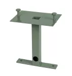 Podstawa słupka ogrodowego, stalowa, bez śrubek, szara