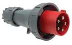Wtyczka przenośna, 63A/5P, 400V, czerwona, IP67