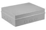 Puszka hermetyczna S-BOX 380x300x120, bez dławików, szara, bezhalogenowa, IP65