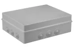 Puszka hermetyczna S-BOX 380x300x120, 12 dławików, szara, IP65