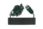 Trójnik z wtyczką i przewodem H05RR-F 3x1,5mm2 - 5m, 16A, 250V, czarny