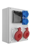 Rozdzielnica R-BOX 240 4S: 1x32A/5P, 1x16A/5P, 2x250V, 400V, IP44
