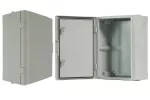 Szafka rozdzielcza hermetyczna 300, z metalową płytą montażową, 310x410x170, szara, IK10, IP65