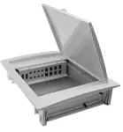 Rozdzielnica teleinformatyczna z wkładką, drzwi nieprzeźroczyste plastikowe, metalowa, biała, IP40