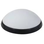 Oprawa PANTERA, LED, 20W, klosz mleczny, pierścień czarny, z czujnikiem ruchu, odporna na UV, 230V, IK10, IP54