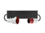 Przedłużacz siłowy z przewodem H07RN-F 5x4mm2 - 30m, gniazdo: 32A/5P, wtyczka: 32A/5P, 400V, IP44