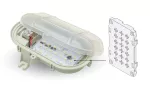 Oprawa OWAL SLIM LED, LED, 5W, klosz mleczny, podstawa biała, 230V, IK07, IP44