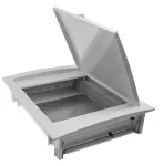 Rozdzielnica teleinformatyczna, drzwi nieprzeźroczyste plastikowe, metalowa, biała, IP40