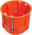 Puszka do pustych ścian PK60 LUX, głęboka 60mm, fi68, z wkrętami, pomarańczowa, IP30