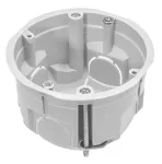 Puszka do pustych ścian PK60 LUX, płytka 46mm, fi68, z wkrętami, biała, IP30