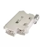 Blok rozdzielczy, Al/Cu, 1x4-70mm2 / 4x2,5-25mm2, 160A, 600V, szary