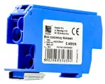 Blok rozdzielczy, Al/Cu, 4x2,5-25mm2 / 4x2,5-25mm2, 160A, 600V, niebieski
