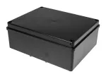 Puszka hermetyczna S-BOX 190x140x70, bez dławików, czarna, bezhalogenowa, odporna na UV, IP65