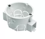 Puszka podtynkowa PK60, płytka 42mm, fi62, łączeniowa, z wkrętami, biała, IP30
