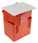 Puszka do złącza odgromowego głęboka, regulowana, biała pokrywa, 210x165x210mm, pomarańczowa, IP20