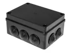 Puszka hermetyczna S-BOX 150x110x70, 10 dławików, odporna na UV, czarna, IP65