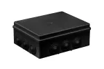 Puszka hermetyczna S-BOX 240x190x90, 12 dławików, odporna na UV, czarna, IP65