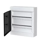 Rozdzielnica modułowa natynkowa S-36, 2x18, drzwi przeźroczyste, plastikowa, biała, IP40