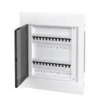 Rozdzielnica modułowa podtynkowa S-24, 2x12, drzwi przeźroczyste, plastikowa, biała, IP40