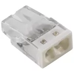 Szybkozłączka samozaciskowa 2x0,5-2,5mm2, 24A, 450V, biała