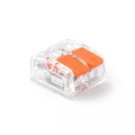 Szybkozłączka z dźwignią 2x0,2-4mm2, 32A, 450V, przeźroczysta