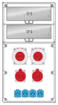 Rozdzielnica R-BOX 740 34S: 2x63A/5P, 2x32A/5P, 4x250V, 400V, IP44