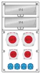 Rozdzielnica R-BOX 740 34S: 2x125A/5P, 2x32A/5P, 4x250V, 400V, IP65