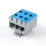 Listwa zaciskowa w korpusie LZT, Al/Cu, Cu:3x2,5-35mm2, Al:3x6-35mm2, 135A, 800V, niebieska