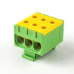 Listwa zaciskowa w korpusie LZT, Al/Cu, Cu:3x2,5-35mm2, Al:3x6-35mm2, 135A, 800V, żółto-zielona