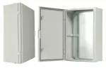 Szafka rozdzielcza hermetyczna 410, z metalową płytą montażową, odporna na UV, 410x510x200, szara, IK10, IP65