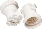 Oprawka termoplastyczna E27 odchudzona, 4A, 250V, biała