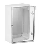 Szafka rozdzielcza hermetyczna, 400x600x200, drzwi przeźroczyste, szara, IK10, IP65