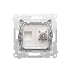 Simon 54 WMDE-011000-011AB Gniazdo ekwipotencjalne pojedyncze (moduł); antybakteryjny biały