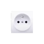 Simon 82 W7-5458-39XXX-XXXX Gniazdo wtyczkowe pojedyncze z uziemieniem (mechanizm), 16A, 250V~, śrubowe. !Dla uzyskania IP44 należy dodać pokrywę z klapką i uszczelkę