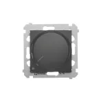 Simon 54 WMDS-004xL2-049 Ściemniacz obrotowy dwubiegunowy do LED ściemnialnych 230V (moduł) 5-215W; czarny Wymagana instalacja 4-przewodowa