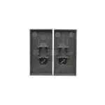 Simon 55 WMDL-K8x5xx-116 Klawisz podwójny z oczkami do: SW6/2L2M; Grafitowy mat