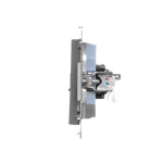 Simon 55 WMDA-P91xx5-116 Gniazdo komputerowe pojedyncze RJ45 kategoria 6, z przesłoną przeciwkurzową (moduł); Grafitowy mat