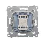 Simon 54 WMDL-0600xx-044 Łącznik schodowy bez piktogramu (moduł) 10AX, 250V~, szybkozłącza; złoty mat