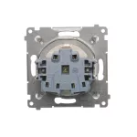 Simon 54 WMDW-03111x-011AB Gniazdo Schuko z przesłonami (moduł) 16A, 250V~, zaciski śrubowe; antybakteryjny biały