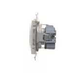 Simon 54 WMDW-03111x-011AB Gniazdo Schuko z przesłonami (moduł) 16A, 250V~, zaciski śrubowe; antybakteryjny biały