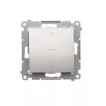 Simon 54 WMDL-042xx4-043 Łącznik roletowy trójpozycyjny 1-0-2 (moduł); srebrny mat