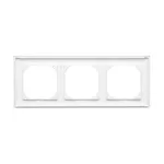 Simon 55 WMDZ-01103x-AB111 Ramka 3-krotna LINE; Antybakteryjny biały mat