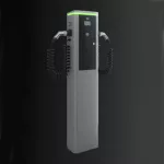 TSS-0621213-100 Ładowarka Samochodowa; Neon; Cokoł; 3 fazy; 44 kW; 2 punkty ładowania; Kabel T2 spiralny; modem 4G/ LTE; RFID; MID; wyłącznik różnicowoprądowy 30mA klasa A, wyłącznik nadprądowy 40A klasa C