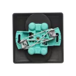 Simon Basic WMUW-10201x-Y011 Gniazdo wtyczkowe bez uziemienia podwójne, monoblok, z przesł.torów prądowych 16A, 250V~, zac.śrubowe; czarny Kompletne - nie do ramek