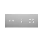 Simon 54 Touch WMDZ-01140S-071 Panel dotykowy S54 Touch, 3 moduły, 2 pola dotykowe poziome + 2 pola dotykowe pionowe + 4 pola dotykowe srebrna mgła