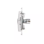 Simon 54 WMDE-012000-011AB Gniazdo ekwipotencjalne podwójne (moduł); antybakteryjny biały