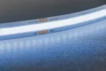 TAŚMA LED COB 12V, 320LED/m, 8mm, 8W/m, BEZ ŻELU, ZIMNY BIAŁY, 2x1m PRZEWÓD MINI AMP, ROLKA 5m