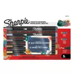 Zestaw Sharpie Kreatywne markery AKRYLOWE CIEPŁE KOLORY (końcówka stożkowa) 5 szt. 2,5 mm