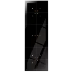 Dotykowy panel szklany, potrójny, 10 pól dotykowych, czarny